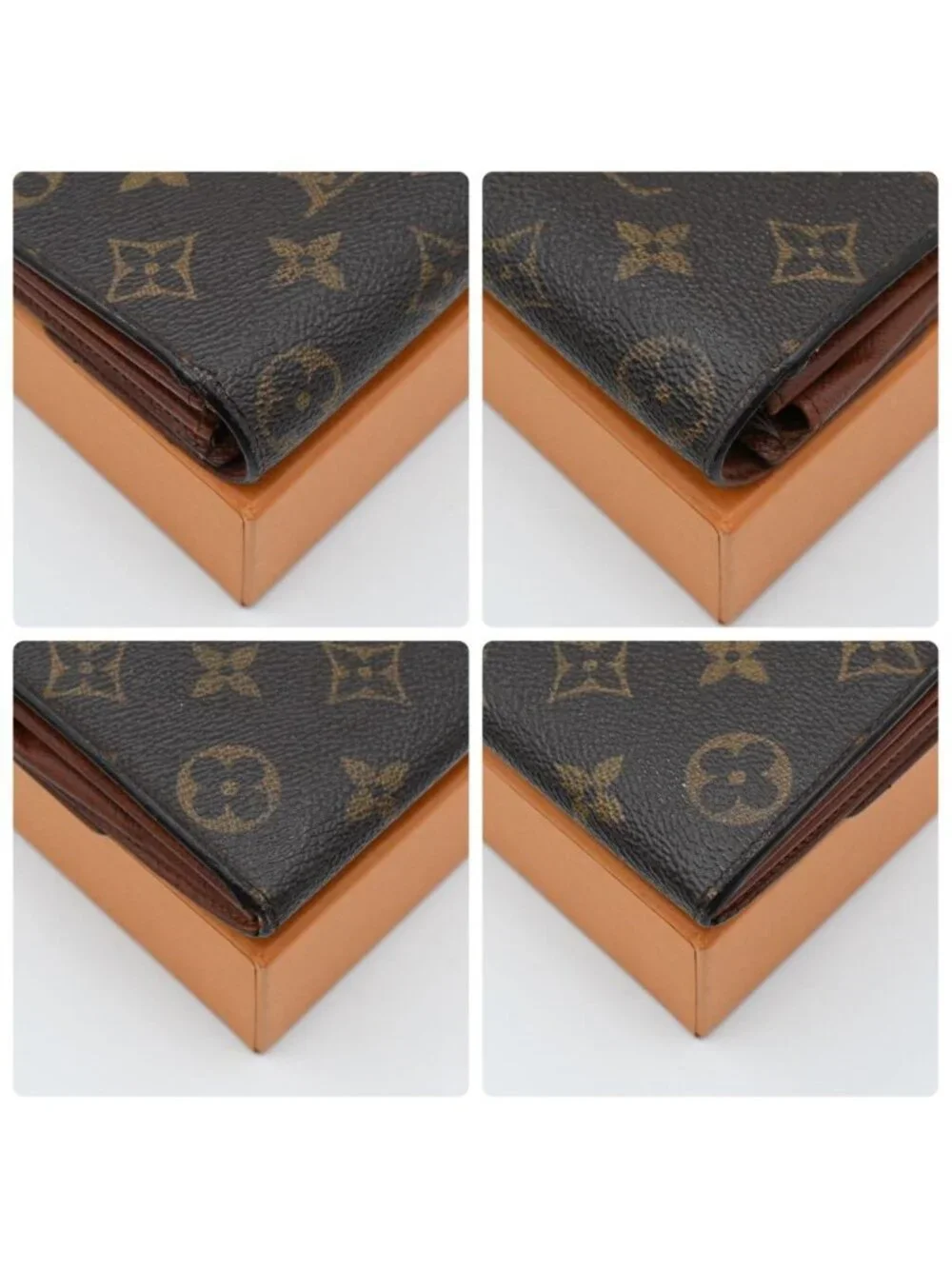 Louis Vuitton Monogram Portefeuille Sarah Wallet Brown